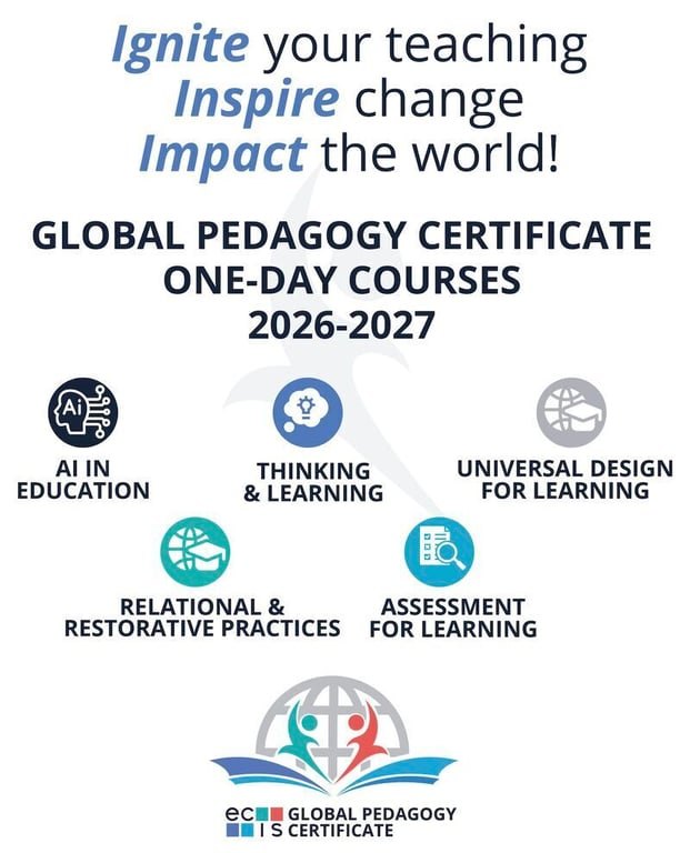The ECIS Global Pedagogy Certificate 2026-2027. Image courtesy of ECIS.